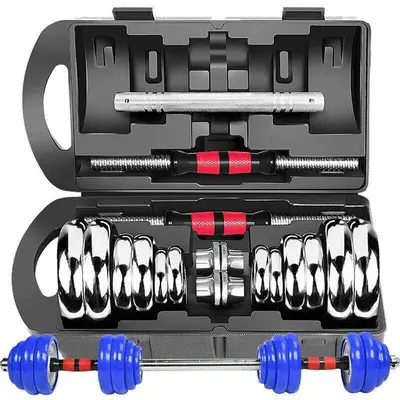 Dumbbell Barbell Set, Electroplated