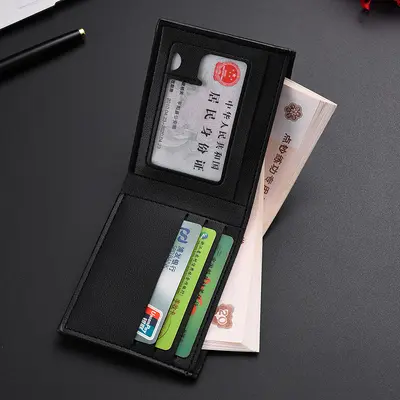 Men's Short PU Leather Wallet with Multiple Card Slots, Waterproof and Wear-Resistant - 4