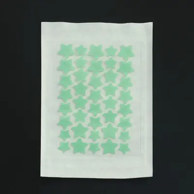 Hydrokolloid-Akne-Pflaster, 40 Stück, bunte Sternform, abdeckend, hautfreundlich, unsichtbar, atmungsaktiv, wasserfest, Großhandel aus Herstellerlagerbestand. - 12