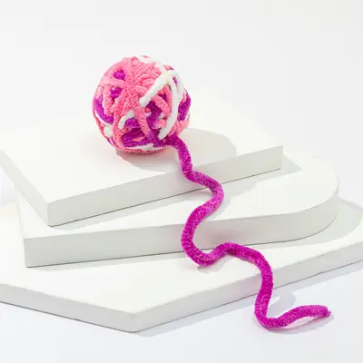 Plüsch-Katzenspielball mit Glocke, interaktiv - 4