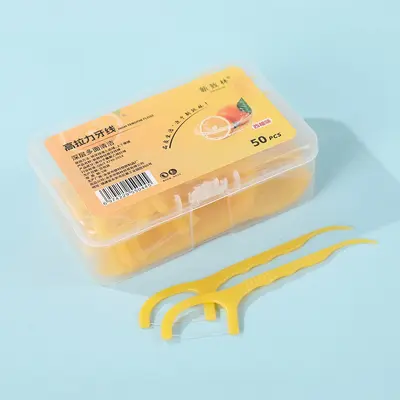 Meyve aromalı diş ipi, aile paketi, renkli - 10