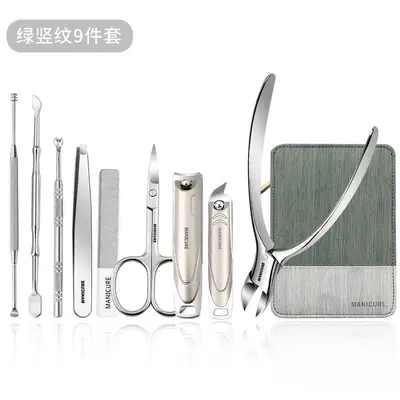 直销礼品美甲指甲刀套装锌合金指甲钳甲沟修脚工具家用指甲剪工具 - 8