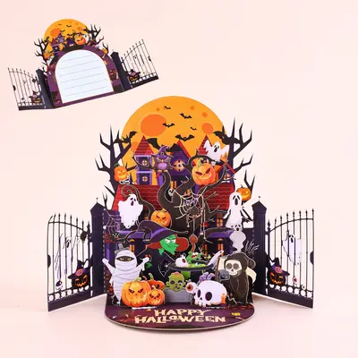 Halloween 3D Pop-Up Greeting Card