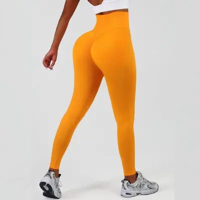 Hochtaillierte Yoga-Caprihose, bauchformend, schnelltrocknend, elastisch - 11