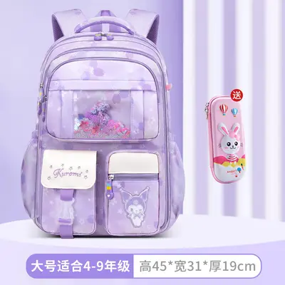 Primary School Backpack Grades 1-6, Lightweight, Large Capacity, Side-Opening, Spine-Prote - 12