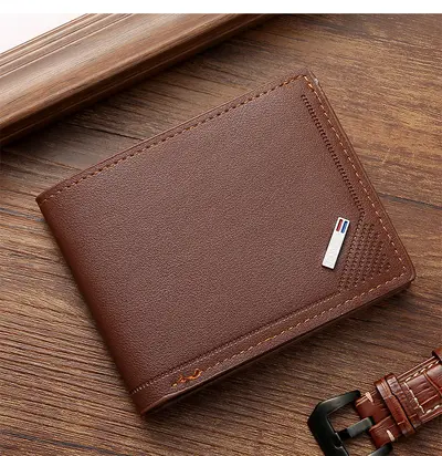 Kurze Herrenbrieftasche mit Reißverschluss und Kartenfach - 8