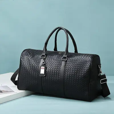 PU leather travel bag, large capacity