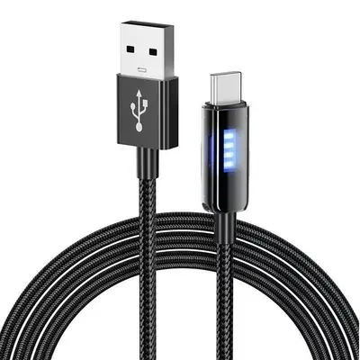 120W Type-C Data Cable, Glowing, Auto Power-Off, Huawei and Apple Compatible - 7