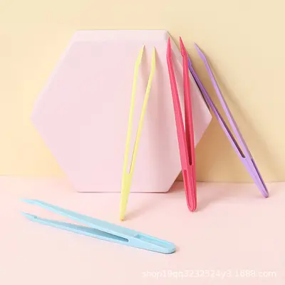 Sert Renkli DIY Plastik Cımbız Seti - 4