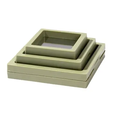Transparent dust-proof PE box film suspension box ring display stand necklace packaging box jewelry storage box wholesale