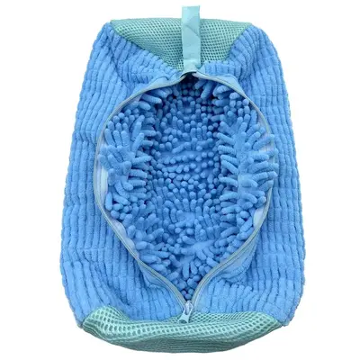 Shoe washing bag new thickened reusable washing machine special shoe washing bag chenille mesh cleaning bag - 7