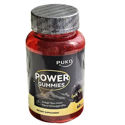 Power Gummies Energiepräparat, Maca, funktionelle Ballaststoff-Ergänzung