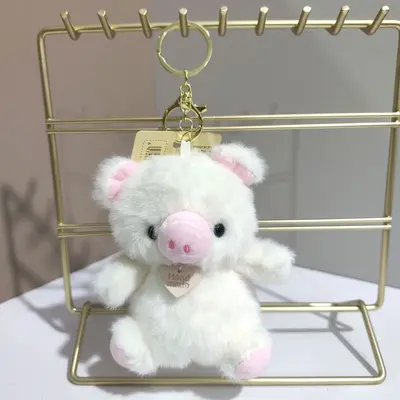 Scented Plush Pig Keychain Bag Charm - 7