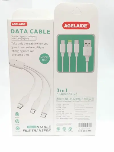Huawei geeignetes Schnellladekabel mit einer bis drei Anschlüssen für Mobiltelefone Typ-C Apple Android USB-Ladekabel - 8