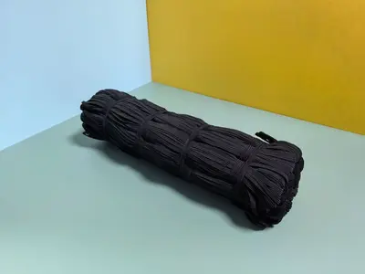 Polyester Yassı Yüksek Elastikiyetli Elastik Bant, Siyah ve Beyaz - 8