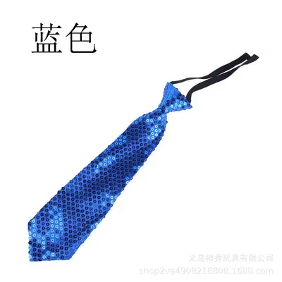 Korean-Style Sequin Tie for Hip-Hop Magic Performances - 9