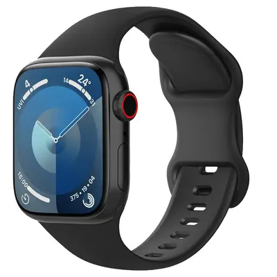 Силиконовый ремешок для Apple Watch с застежкой-бабочкой, совместимый с Apple Watch 10, с застежкой в виде восьмёрки, оптом, в наличии