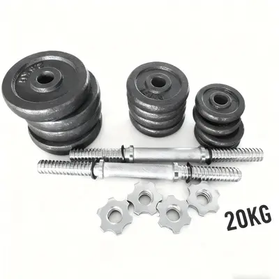 Erkek Halter Ev Kullanımı Boya Kaplamalı Halter Barbell Seti Kadın Halter Barbell Seti Ev Kullanımı 15/20/30 kg - 4