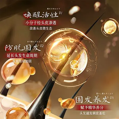 XH滋养去屑防脱洗发水滋润发根改善毛躁蓬松去屑洗发露抖音同款批 - 5