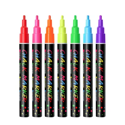 Somei Qike erasable glass light board marker pen 3MM graffiti marker chalkboard pen dust-free signboard painting liquid chalk