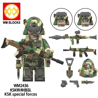 WM6147 çocuk montaj blok minifigür oyuncak seti - 8