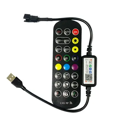 5V12V24V ışık şeridi fantom denetleyici 24 tuşlu Baolian lamba Bluetooth RGB dimmer renkli LED ışık şeridi kontrolü - 11