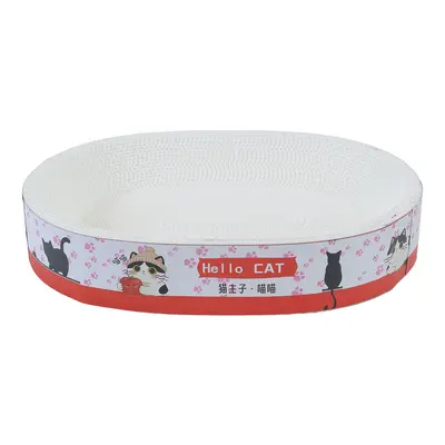 White Kraft Paper Cat Scratcher and Cat Bed 2-in-1, Extra Large - 5