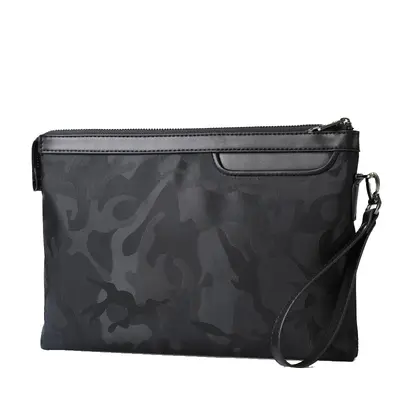 Herren-Handtasche mit Reißverschluss, Oxford-Gewebe, lässige Handgelenktasche - 5