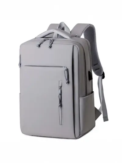 Shockproof Airbag Men's Backpack with USB Port and Laptop Compartment - 6