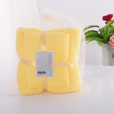Two-Piece Coral Velvet Bath Towel Set - 7