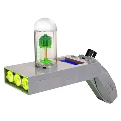 MOC-19873 Rick and Morty Portal Gun Model Building Block Set, Small Pieces