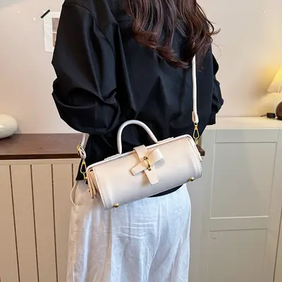 Damen-Zylindertasche im Nischendesign, Umhängetasche - 3
