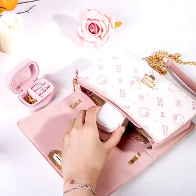 Exquisite New French Jewelry Storage Box Small Portable Travel Accessories Jewelry Organizer Box Earring Ring Storage