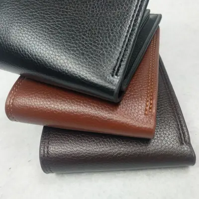 Multi-Card Slot PU Leather Men's Short Business Wallet with Driver's License Slot - 2