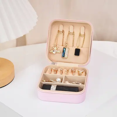 Çapraz Sınır Yeni Model Ruj Takı Kutusu Taşınabilir Seyahat Küpe Yüzük Kolye Saklama Kutusu Moda Saklama Takı Kutusu - 9