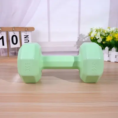 Kadınlar için küçük dambıllar, evde kullanım için fitness ekipmanları, çocuklar için kauçuk kaplı dambıllar, erkekler için kol kası geliştirme kettlebell'leri, yoga dambılları, bir çift set. - 8