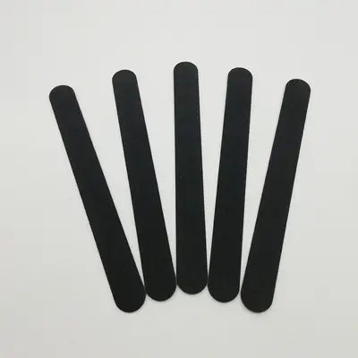 Double-Sided Nail File, Black Sand, Thin Wooden Manicure Tool