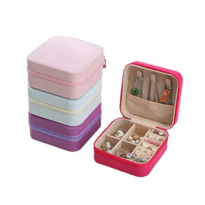 Portable Jewelry Storage Box Valentine's Day Gift Packaging Box Earring Ring Necklace Jewelry Box Decorative Mini Box