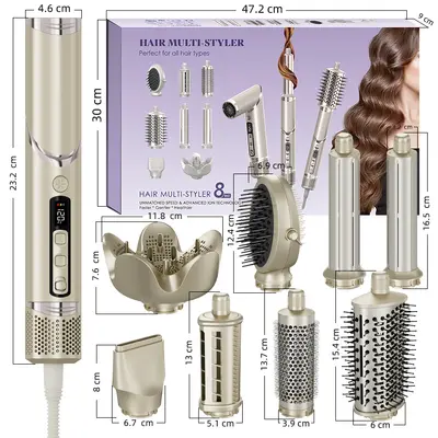 Foldable High-Speed Hair Dryer All-in-One Styler - 7