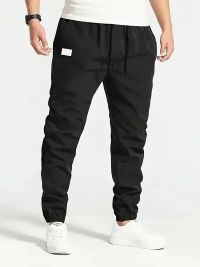 Erkek büzgülü kargo pantolonu, bol kesim, japon tarzı, spor günlük - 7