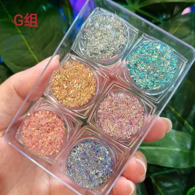 Glue-Free Glossy Gel Sequins and Glitter Powder for Stage Makeup - 13