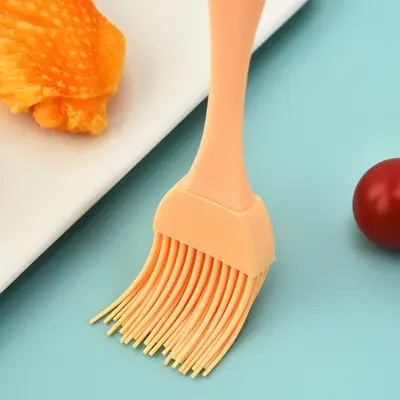 Mutfak gıda sınıfı silikon yağ fırçası bölünmüş barbekü fırçası ev pişirme araçları yüksek sıcaklığa dayanıklı gözleme fırçası yağ fırçası