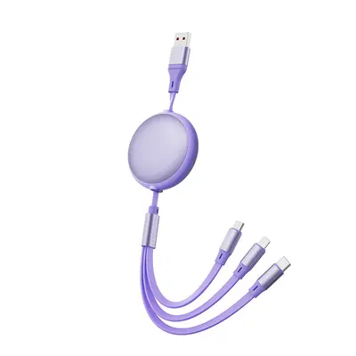 3-in-1 100W super fast charging cable 6A for Apple, Android and Huawei - 10