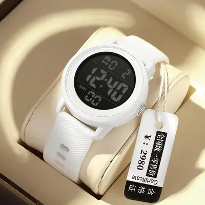 Men's electronic sports watch, waterproof, drop-resistant, alarm - 4