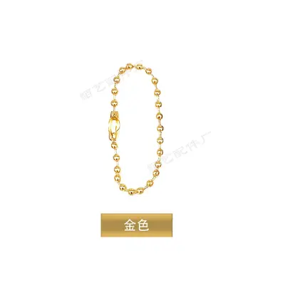 Silberfarbene Eisen-Perlenkette 2,4 mm, DIY-Schmuckmaterial - 8