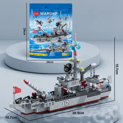 LEGO-kompatible Bausteine, Liaoning Flugzeugträger Militärmodell - 8