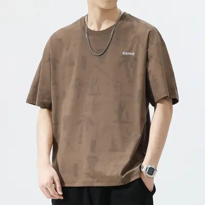 Summer short sleeve men's round neck t-shirt new printed trend half sleeve tops children's t-shirts cross-border - 5