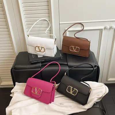 Women's Small Square Chain Shoulder Bag, Summer Style - 5