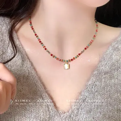 Çiçek Kolye Kolye, Minimalist İnsatagram Tarzı - 13