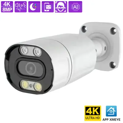8MP POE CCTV Set 4K KI Netzwerkkamera